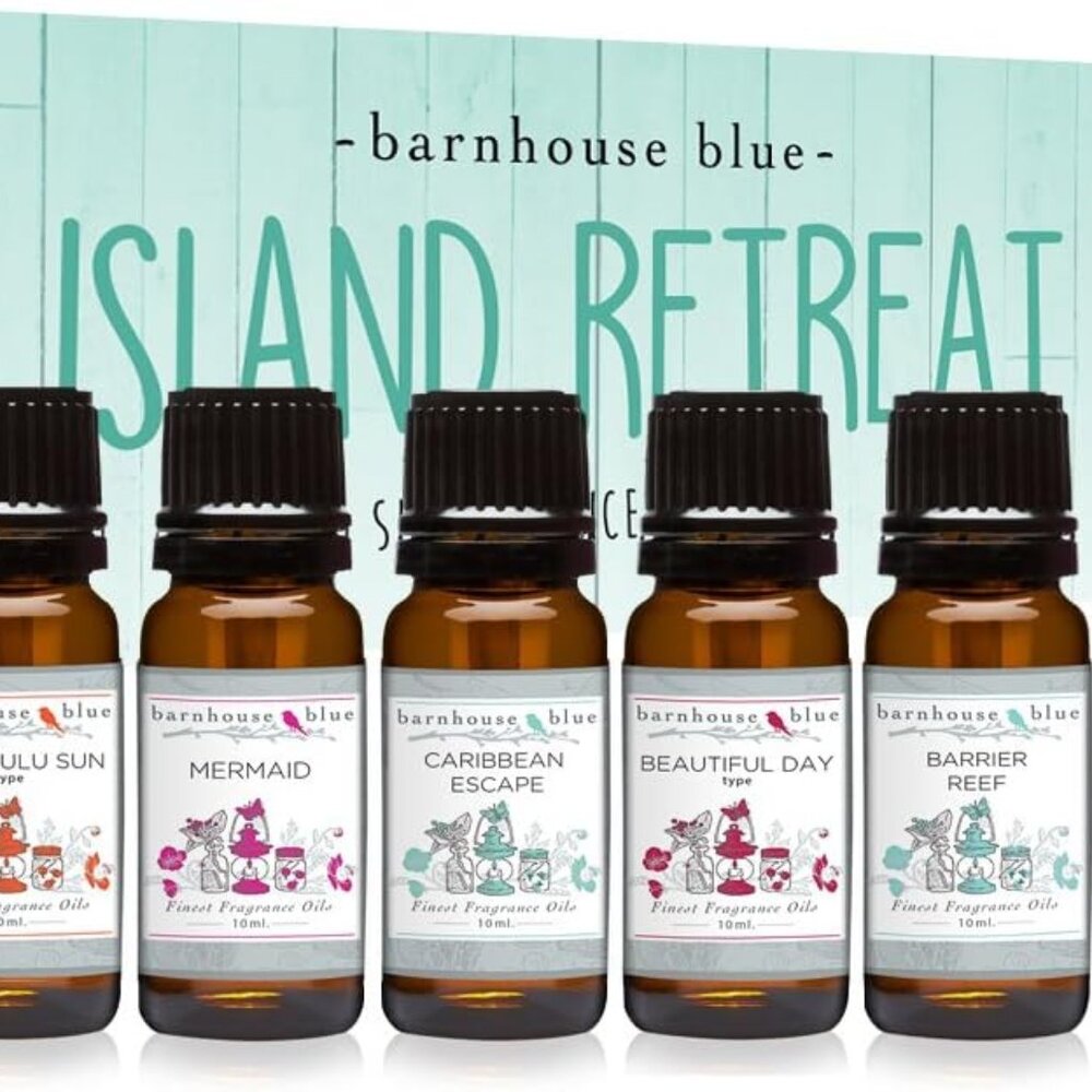 Frangrance Oils (6 Pack)-10ml Bottles - Island Retreat